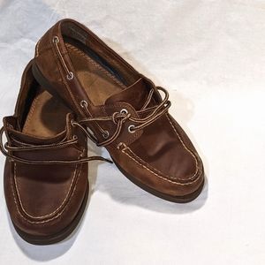 dockers classic men's leather boat shoe EUC 8.5